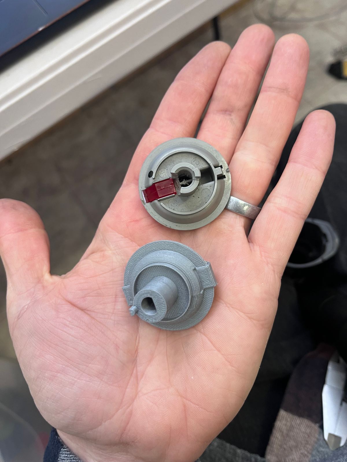 Replacement Mazda BT50 air conditioning control knob, 3D printed