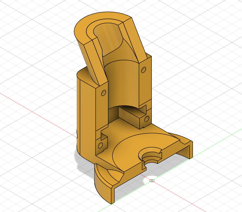 CAD model cross-section